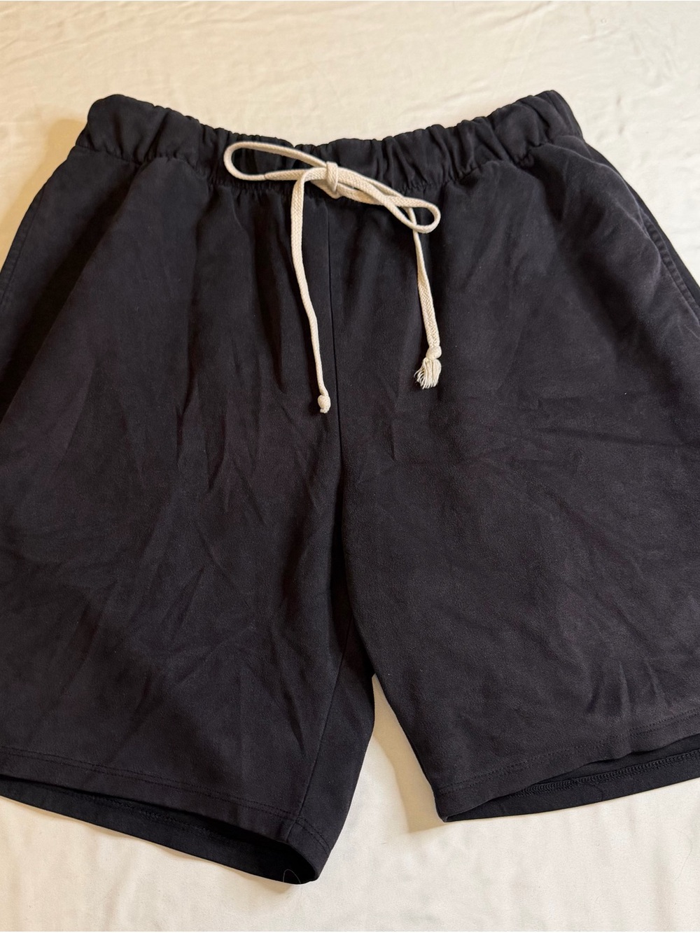 EPTM Men’s Black Soft Lounge Shorts Size M Elastic Waist Drawstring Casual